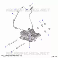 TRASMISSIONE, FRONT GEARCASE MOUNTING