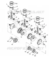 ALBERO MOTORE   PISTONEEE SL 650 / B934058 (4924732473023A)