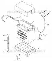BATTERIA BOX SL 700 B974071, Intl. SL 700 I974071, SL 700 Deluxe B974072 and (4940874087B008)