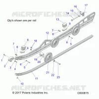 SUSPENSION, RAIL, LH/RH