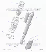 SUSPENSION, REAR SHOCK MONTAGGIO, STANDARD/PREMIUM