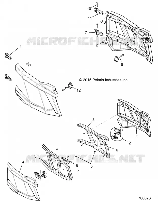 PORTES, REAR