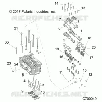 ENGINE, TESTA CILINDRO AND VALVES