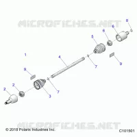 TRASMISSIONE, DRIVE SHAFT, FRONT