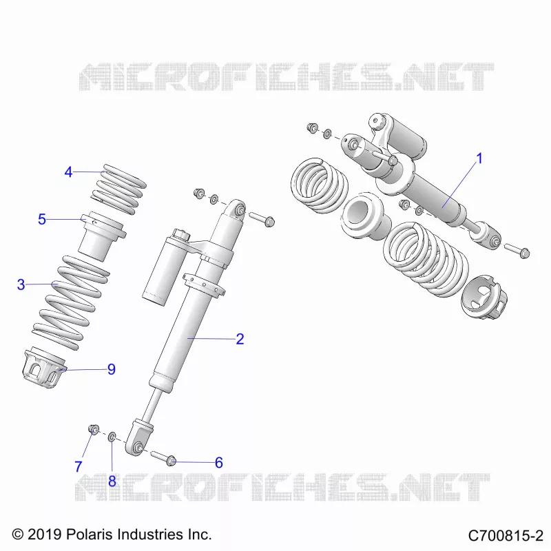 SUSPENSION, SHOCK ANTERIORE MOUNTING
