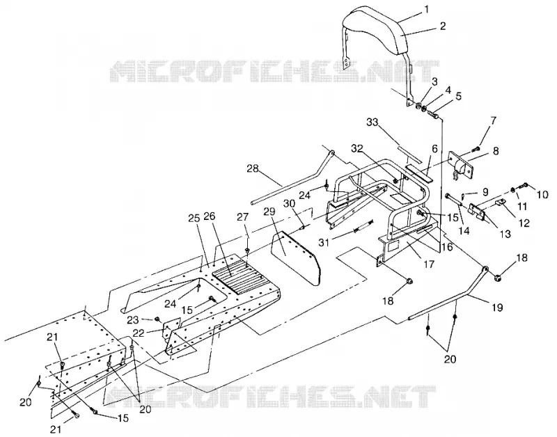 ESTENSIONE RACK   TUNNEL LITE GT 0963133 AND EUROPEAN LITE GT E963133 (4933083308A013)