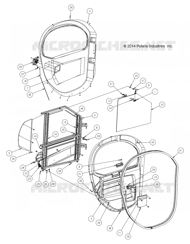 OPZIONI, DOORS, HARD, FRONT, INTERNALS, LH