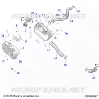 TRASMISSIONE, CLUTCH COVER AND DUCTING