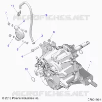 TRASMISSIONE, MAIN GEARCASE MOUNTING