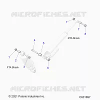 SUSPENSION, SHOCK MONTAGGIO, REAR SUSP.