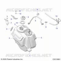SISTEMA DI ALIMENTAZIONE CARBURANTE, FUEL TANK ASM.