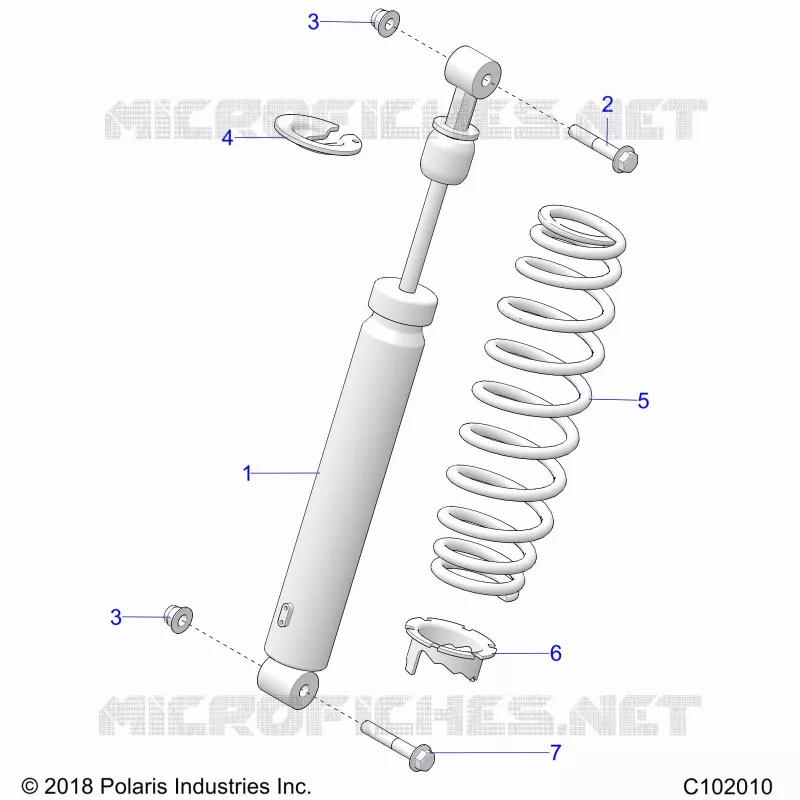 SUSPENSION, AMMORTIZZATORE POSTERIORE