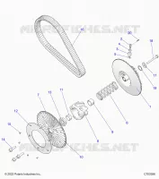 TRASMISSIONE, SECONDARY CLUTCH/BELT
