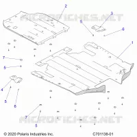 CHASSIS, SCIARED PLATES