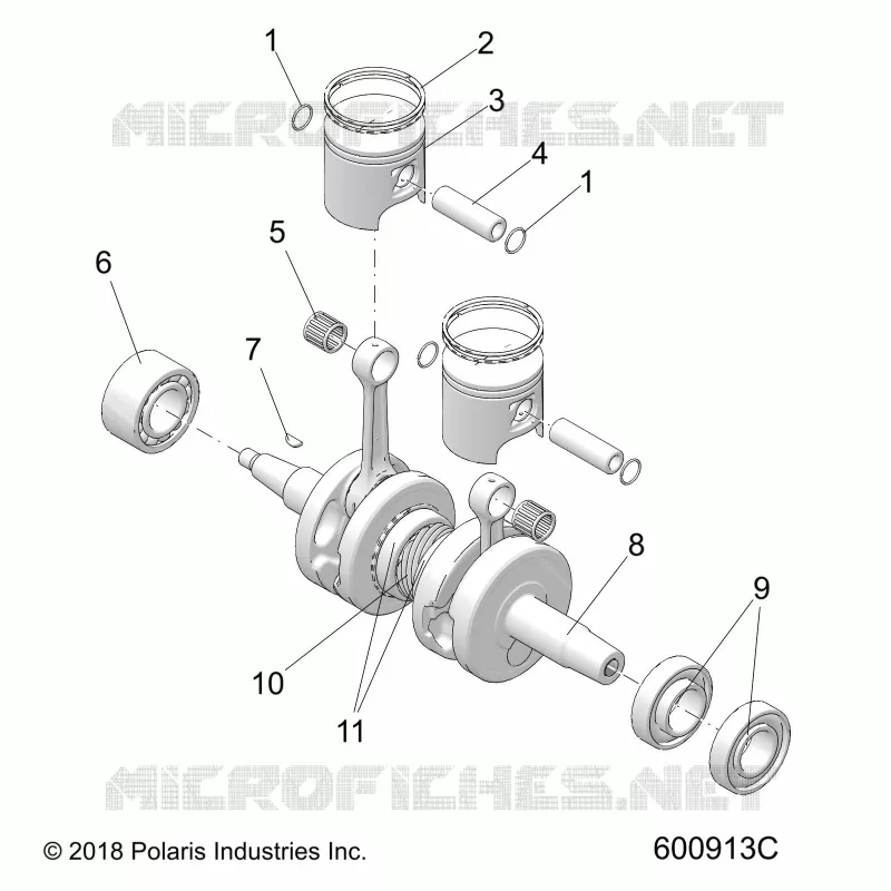 ENGINE, PISTON AND ALBERO MOTORE
