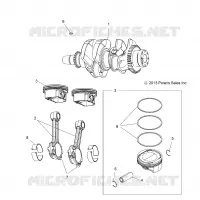 ENGINE, ALBERO MOTORE AND PISTON