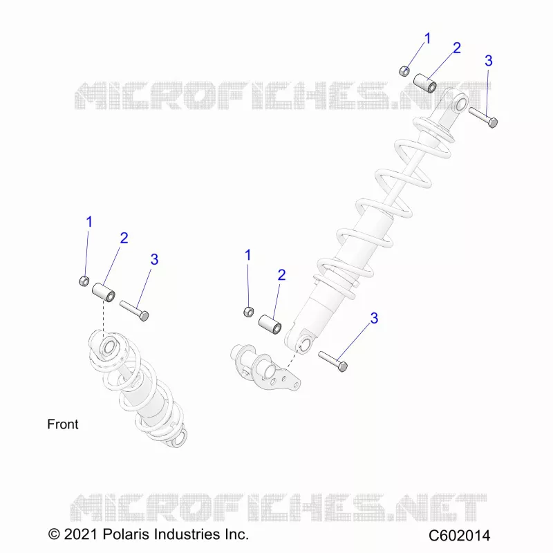 SUSPENSION, SHOCK MONTAGGIO, REAR SUSP.