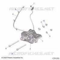 TRASMISSIONE, FRONT GEARCASE MOUNTING