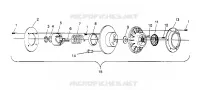 FRIZIONE DRIVEN ASSEMBLY  TRAIL 0952761, TRAIL DELUXE 0952262,   and EUROPEAN (4928862886C008)