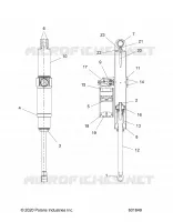 SUSPENSION, AMMORTIZZATORE POSTERIORE TRACK