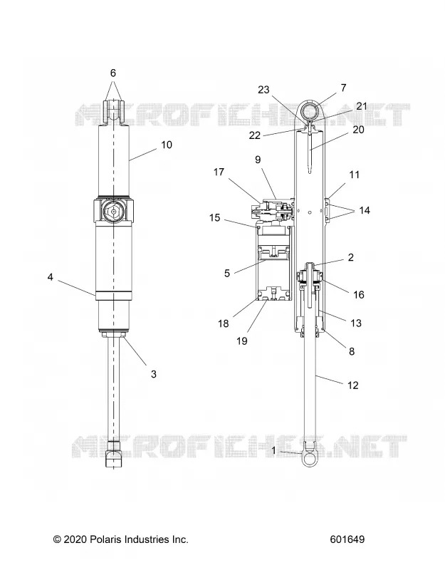 SUSPENSION, AMMORTIZZATORE POSTERIORE TRACK