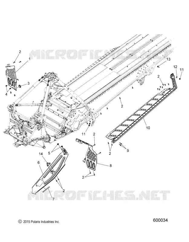CHASSIS, CLUTCH GUARD AND POGGIAPIEDIS