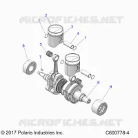 ENGINE, PISTON AND ALBERO MOTORE