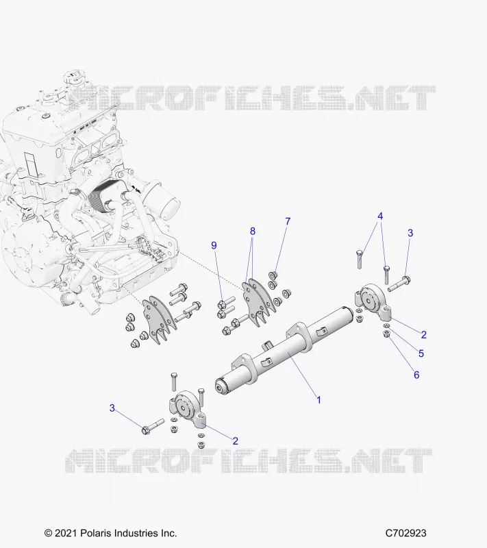 MOTORE, MOUNTING & LONG BLOCK