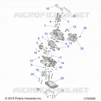 ENGINE, CRANKCASE AND ALBERO MOTORE