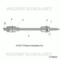 TRASMISSIONE, REAR HALF SHAFT