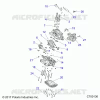ENGINE, CRANKCASE AND ALBERO MOTORE