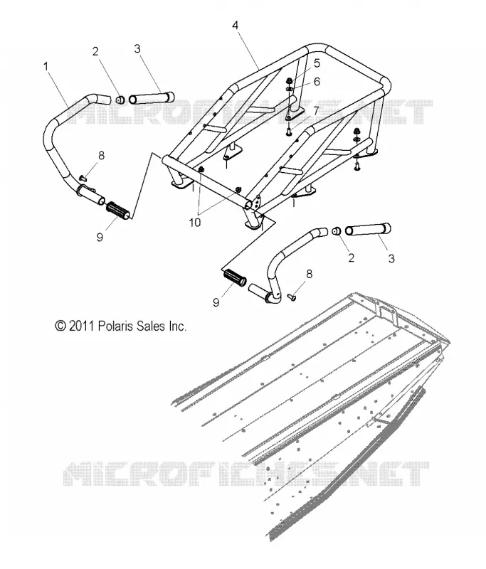 TELAIO, RACK and PASSENGER HAND HOLD