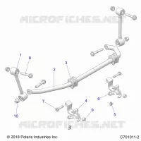 SUSPENSION, FRONT BARRA DI STABILIZZAZIONE- Z23NAE99FR/SCR/FR (C701011-2)