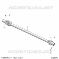 TRASMISSIONE, PROP SHAFT, FRONT