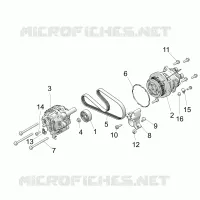 ENGINE, ALTERNATORE AND COMPRESSOR