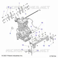 ENGINE, TRASMISSIONE MOUNTING &amp; LONG BLOCK