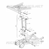 POSTERIORE PAVONEGGIARSI STABILIZZATORE ASSEMBLY 6x6 400L, SWEDISH S948740 and  NORWEGIAN N94 (4926812681037A)