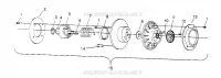 FRIZIONE DRIVEN ASSEMBLY 500 CARB 0962764, 500 CARB SKS 0962564,  500 CARB SK (4931873187C007)