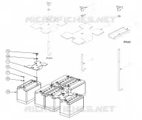 BATTERIA LEAD ACID FLOODED EV31 HOLD DOWN