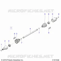 TRASMISSIONE, DRIVE SHAFT, FRONT