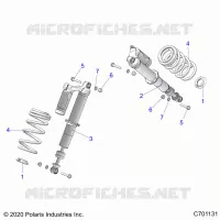 SUSPENSION, SHOCK ANTERIORE MOUNTING