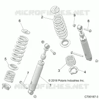 SUSPENSION, REAR SHOCK MONTAGGIO