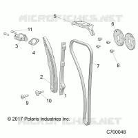 CAM CATENA AND TENSIONER