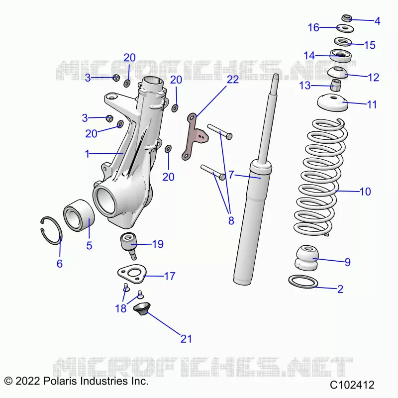 SUSPENSION, ANTERIORE MONTANTE