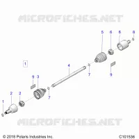 DRIVE TRAIN, TRANSMISSIONE ANTERIORE SHAFT