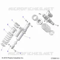 SUSPENSION, REAR SHOCK MONTAGGIO