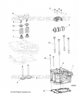 ENGINE, TESTA CILINDRO, CAM AND VALVES