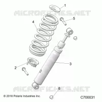 SUSPENSION, SHOCK ANTERIORE MOUNTING