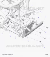CHASSIS, FRONT GEARCASE AND PARAURTI ANTERIORE