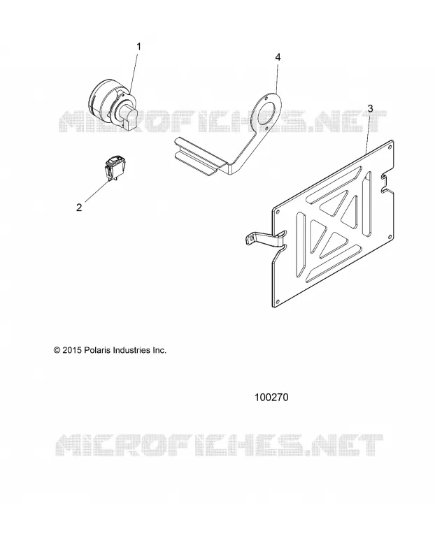 ELETTRICO, FOG LAMP AND FRONT LICENSE BRACKET